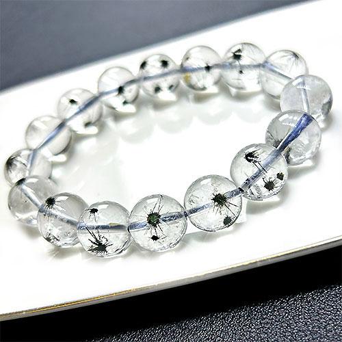 ホランダイトインクォーツ ブレスレット 約12mm 天然石 パワーストーン K1463-1〕高品質 ホーランダイトインクォーツ「Hollandite」（星入り