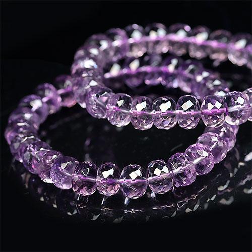 K1475〕宝石質 アメジスト Amethyst 紫水晶 ブレスレット