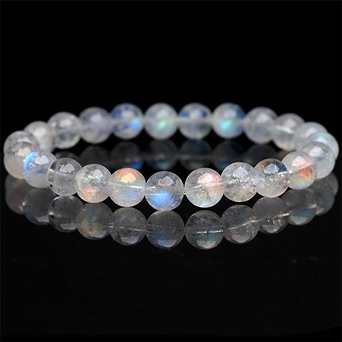 K1633-10〕入手困難 国内流通量僅少 約8mm マダガスカル産 レインボー