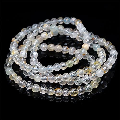 K1663〕約6mm Topaz ミックストパーズ ブレスレット : シルワティリア 