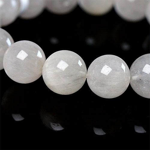 K1686-3〕約12mm ホワイトサゲニティッククォーツ ブレスレット 