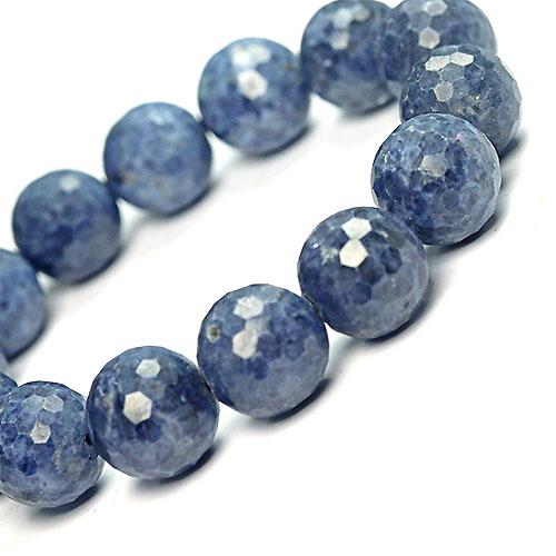K1761-2〕約15mm 天然石 サファイアカット ブレスレット sapphire