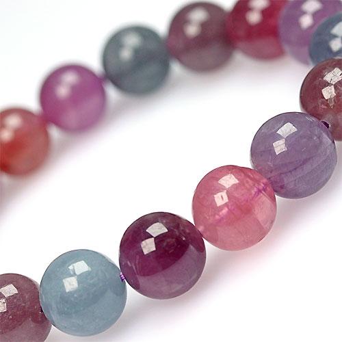 〔K1763-1〕大玉レア 約12mm マルチカラースピネル Spinel ブレスレットの画像