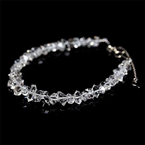 K1775-1〕高品質 ニューヨーク州 ハーキマーダイヤモンド ブレスレット