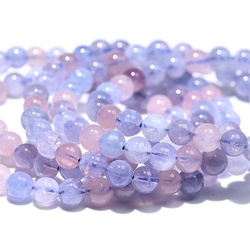 K1802〕約6mm 高品質 マダガスカル産 ブルーローズクォーツ