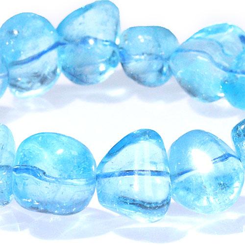 K1819-3〕高品質 スイスブルートパーズ タンブル ブレスレット Topaz