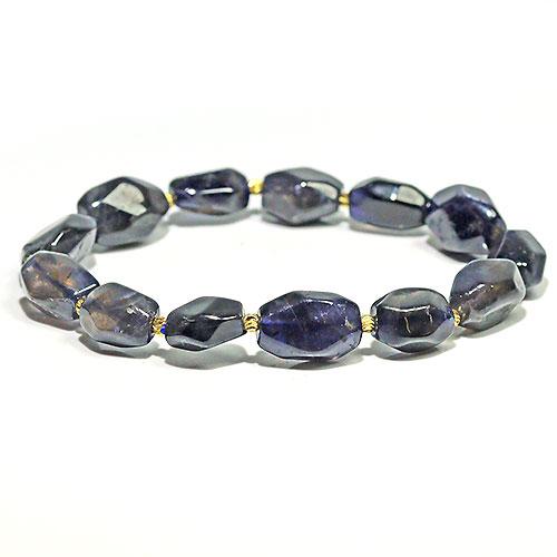 K1926〕アイオライト Iolite 菫青石 ブレスレット : シルワティリア