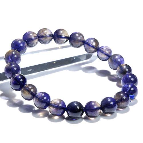 K1948-1〕【トップグレード】約9mm 多色性 アイオライト Iolite 菫青石