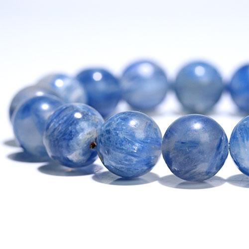 K1965-7〕約12mm 高品質 カイヤナイトシリカ 藍晶石 ブレスレット
