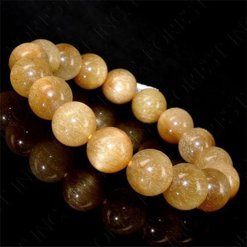 キャッツアイルチルクォーツ ブレスレット11mm〔K4-152-20