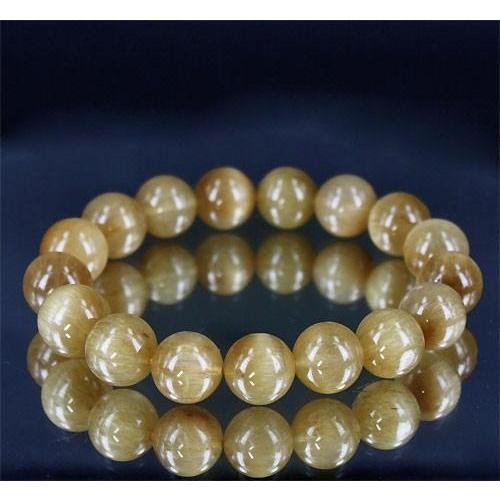 キャッツアイルチルクォーツ ブレスレット11mm〔K4-152-20