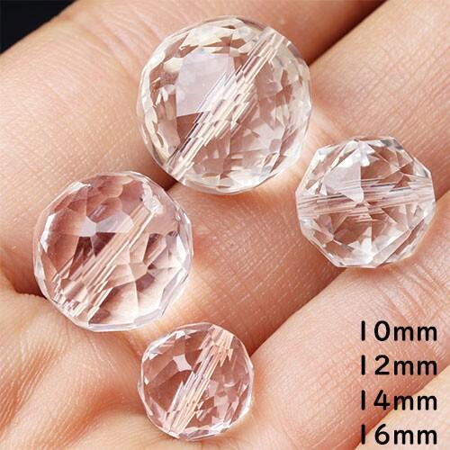 粒売り】宝石質 天然水晶 スターカット 約16mm 1粒〔 天然石  