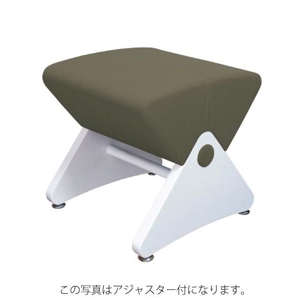 デザイナーズスツール キャスター付き ホワイト（布：グレー／エラストマー）〔Ｍｏｎａ．Ｄｅｅ〕モナディー ＷＡＳ０１ＳＣ