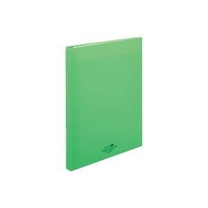 (業務用50セット) LIHITLAB クリアファイル/ポケットファイル 〔A4/タテ型〕 ポケット差替式 N-5016-6 黄緑