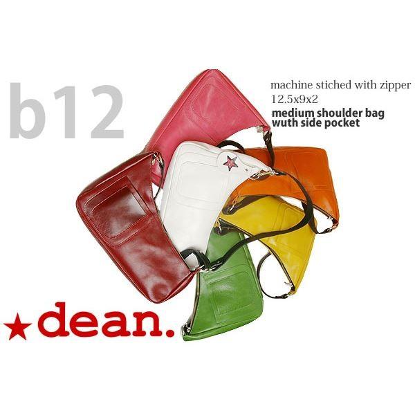 dean（ディーン） medium shoulder ハンドバッグ ピンク ハンドル/ブラック