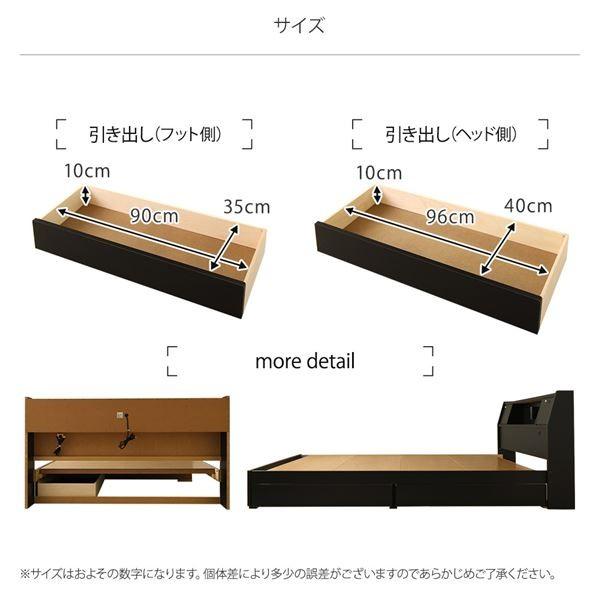 クリアランス割引品 ベッド 日本製 収納付き 引き出し付き 木製 照明付き 棚付き 宮付き コンセント付き シングル 日本製ボンネルコイルマットレス付き『AJITO』アジ...〔代引不可〕