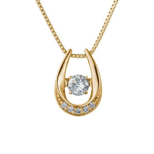 ダンシングストーンペンダント/ネックレス〔K18イエローゴールド・天然ダイヤモンド0.10〕SSD-0341YG