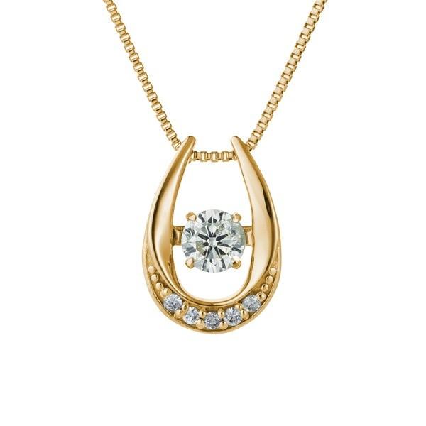 ダンシングストーンペンダント/ネックレス〔K18イエローゴールド・天然ダイヤモンド0.15〕SSD-0342YG