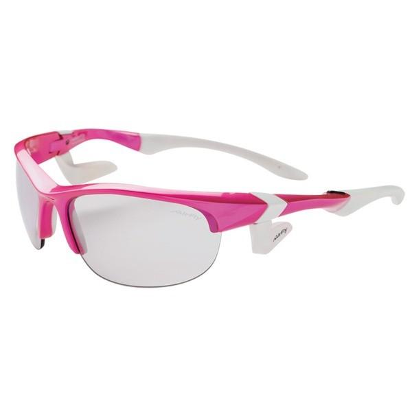 AirFly(エアフライ) ノーズパッドレススポーツサングラス オーバルレンズ アクティブピンク/スモーククリアー レディース AF-102 C6S〔代引不可〕