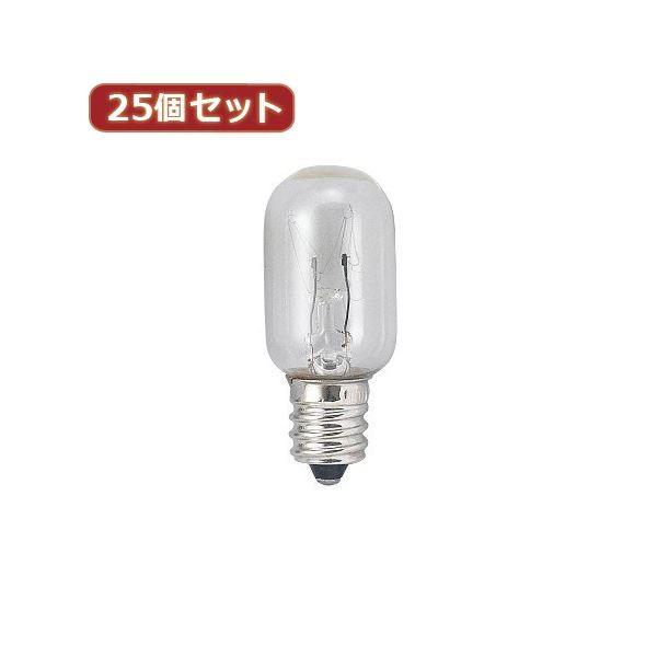 日本に YAZAWA 25個セット ナツメ球3Wクリア T201203CX25 蛍光灯