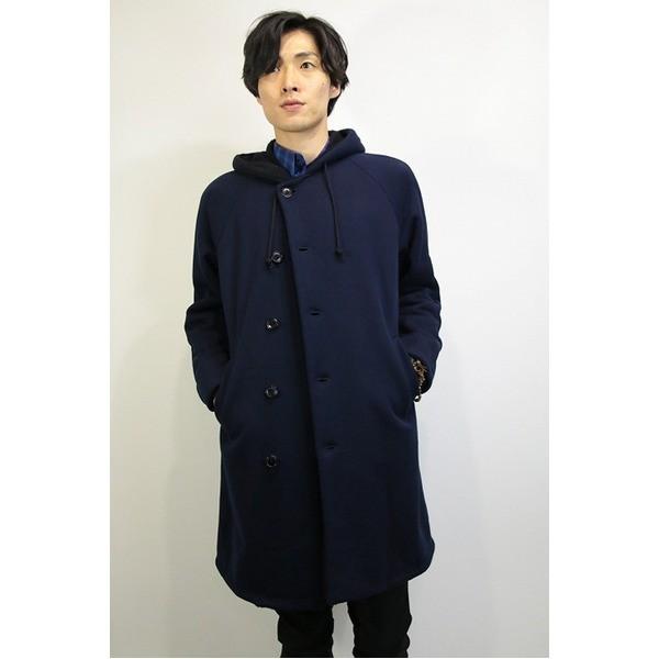 【新品】08sircus ボアフーデットコート NAVY サイズ1 新品】08sircus ボアフーデットコート NAVY サイズ1