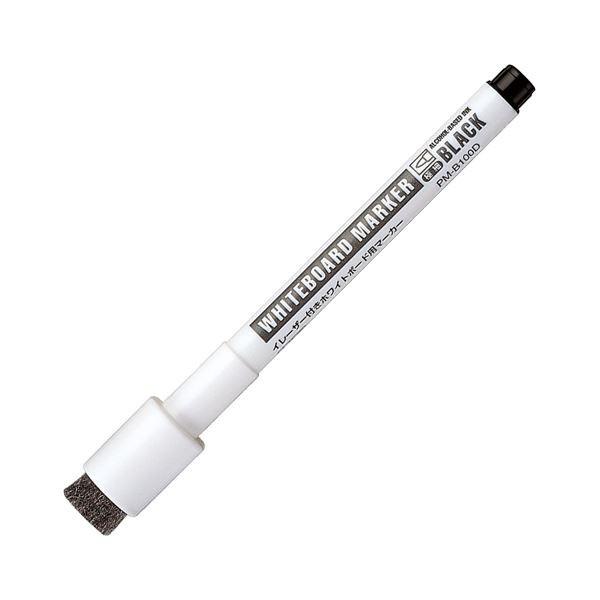 （まとめ） コクヨイレーザー付ホワイトボード用マーカー マグネット付 極細 黒 PM-B100D 1本 〔×50セット〕