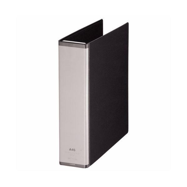 （まとめ）ライオン事務器 マガジンファイルワイヤ式 A4タテ とじ厚50mm ワイヤ12本付 ブラック MF-53WC 1冊 〔×5セット〕