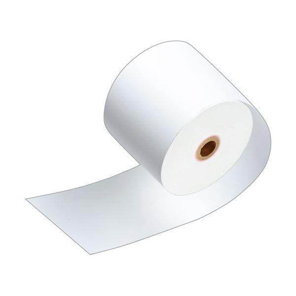 （まとめ）TANOSEE サーマルレジロール紙ノーマル保存 幅80mm×長さ63m 直径71mm 芯内径12mm 1パック(3巻)〔×10セット〕