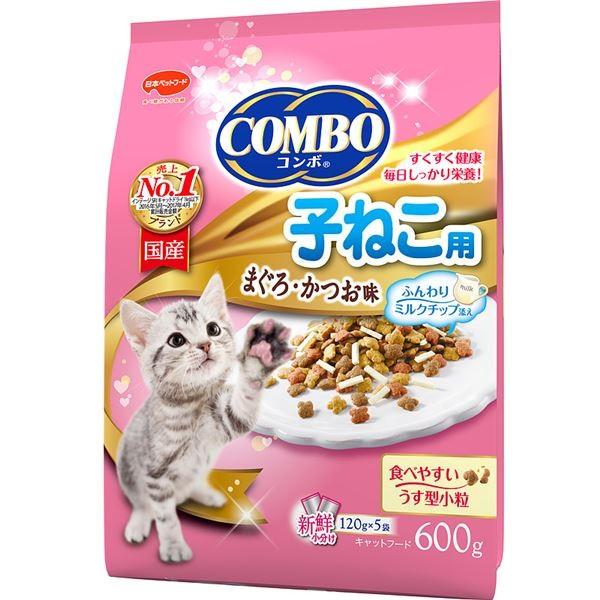 〔まとめ〕 キャットフード ペットフード コンボ キャット 子ねこ用 ミルクチップ添え 600g 12セット 猫用品 ペット用品〔代引不可〕(10062円)