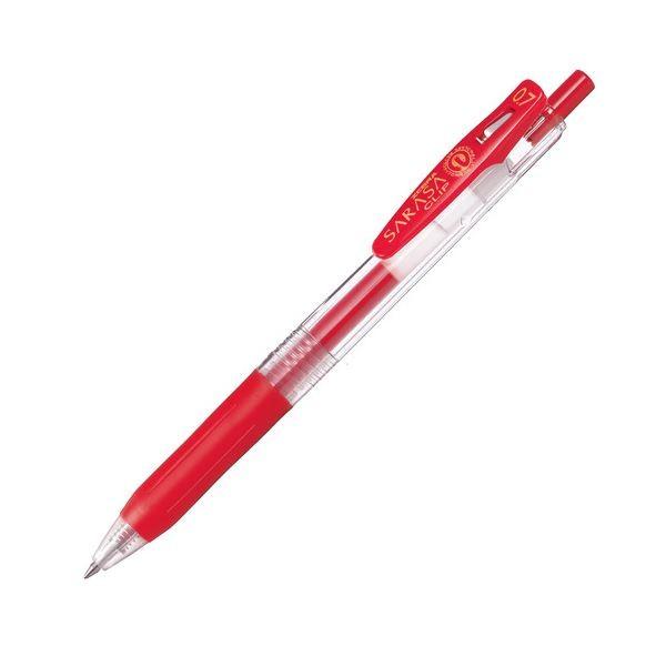 (まとめ) ゼブラ ゲルインクボールペンサラサクリップ 0.7mm 赤 JJB15-R 1セット（10本） 〔×10セット〕