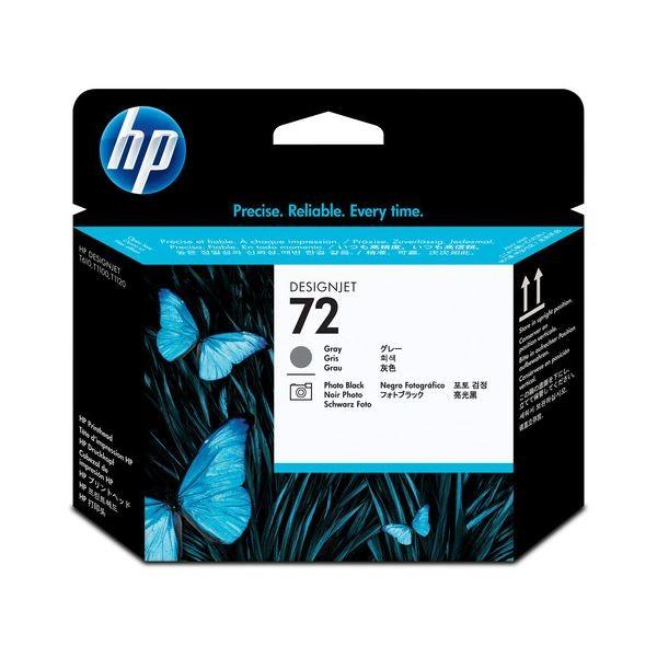 まとめ) HP72 プリントヘッド グレー／フォトブラック C9380A 1個 