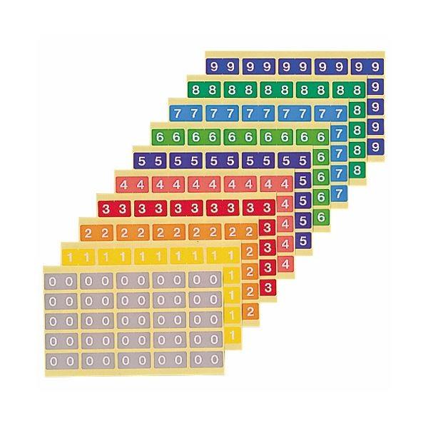 (まとめ) ライオン事務器 カラーナンバーラベルL数字1 KL-2-1 1パック(250片:25片×10シート) 〔×10セット〕