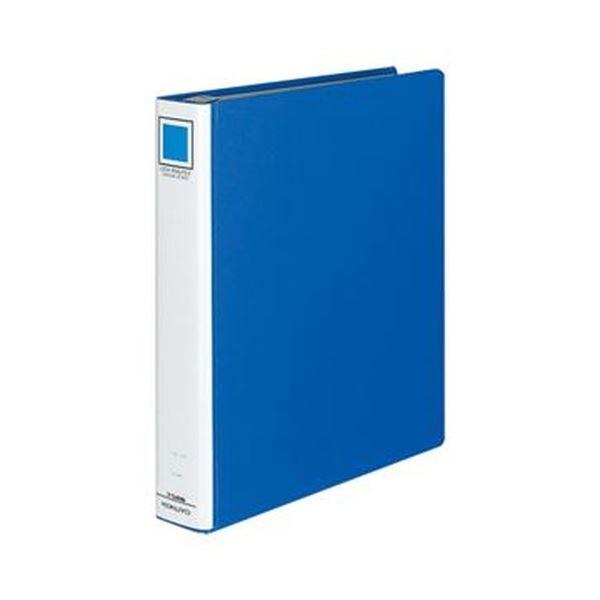 （まとめ）コクヨ ロックリングファイル（シングルレバー）A4タテ 4穴 300枚収容 背幅55mm 青 フ-TL444B 1冊〔×10セット〕