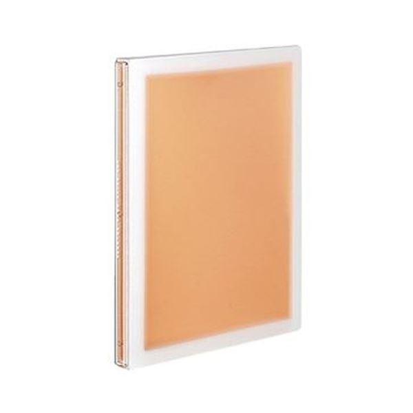 （まとめ）コクヨ スライドバインダー（コロレー）スリムタイプ B5タテ PP表紙 26穴 オレンジ ル-PV30YR 1セット（6冊）〔×3セット〕