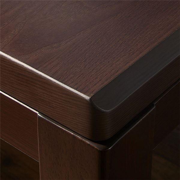 木目調 こたつ/ダイニングテーブル 長方形 単品 〔幅135×奥行80×高さ67cm〕 長方形 木製脚付き 単品 〔リビング 埼玉まごころ通販