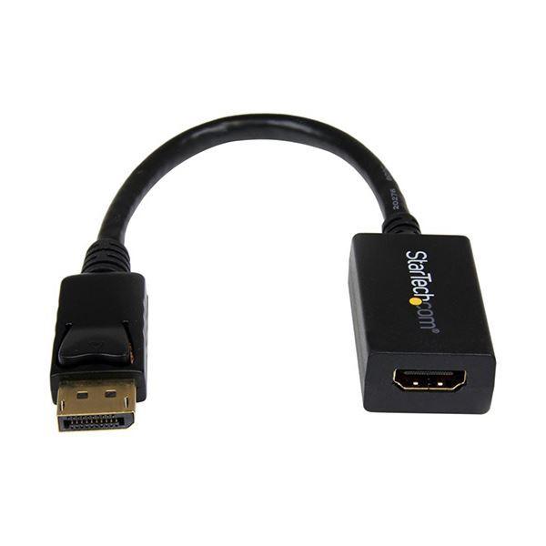 HDMIモニタまたはHDTVをDisplayPort搭載コンピュータに接続（まとめ）StarTech.com DisplayPort-HDMI変換アダプタ 5.1ch音声出力対応 オス/メス 1920×1200対応 ブラック DP2HDMI2 1個 〔×5セット〕