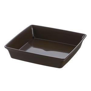 〔60個セット〕 鉢皿/受け皿 〔10号 正方形 ダークブラウン〕 約幅21.5cm 日本製 リッチェル フォーレ スクエアプレート(15525円)