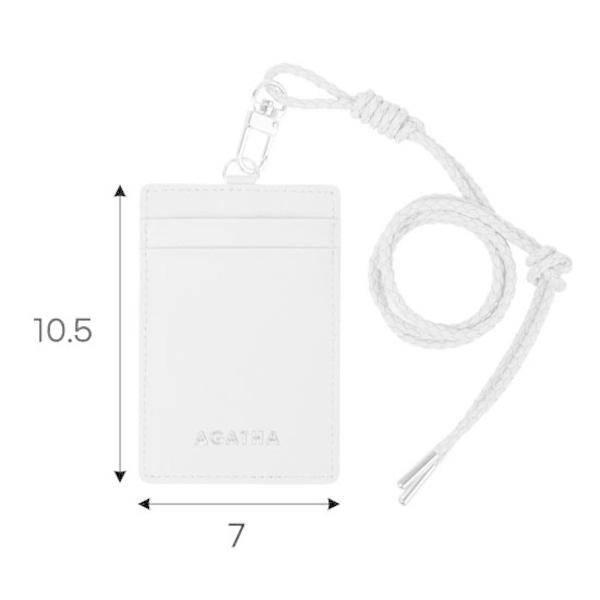 AGATHA（アガタ）AGT211-324 レザー仕様のネックストラップ付カードケース グリーン QG9443036037(9302円)