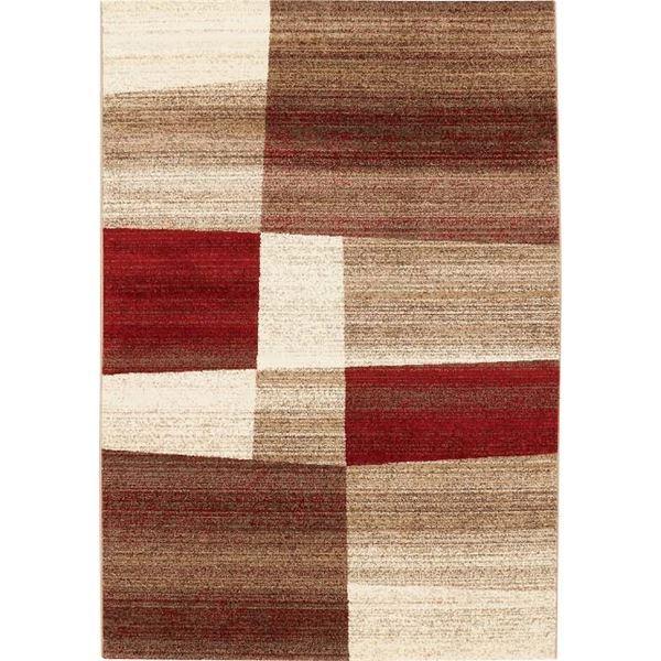 防炎 ラグマット/絨毯 〔約200×200cm レッド〕 ホットカーペット対応 ウィルトン カルム プレーベル 86441/R〔代引不可〕