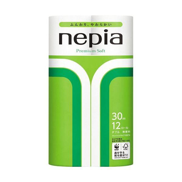 王子ネピア ネピア プレミアムソフト トイレットロール ダブル 芯あり 30m 無香料 1セット(96ロール：12ロール×8パック)