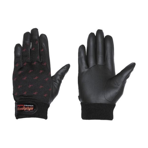 (まとめ) ペンギンエースジャパン ノンスリップライト M ブラック PA-9102 1双 〔×5セット〕