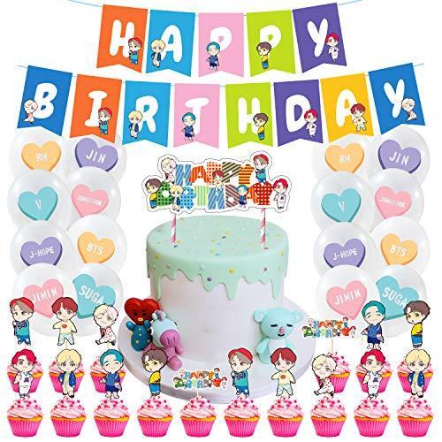 Bts 誕生日 飾り付け パーティー セット アイドル 韓国 ビーティーエス 防弾少年団 面白い 可愛い キャラクター 女の子 男の子 ピンク Hap S 2113 フォレスト公式オンラインショップ 通販 Yahoo ショッピング