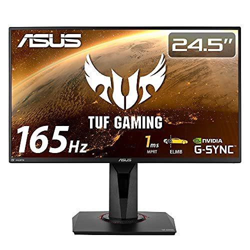 ASUSTek ゲーミングモニター TUF Gaming VG259QR 24.5インチ/フルHD/IPS/165Hz/1ms/PS5対応/G-Syn ワッフル