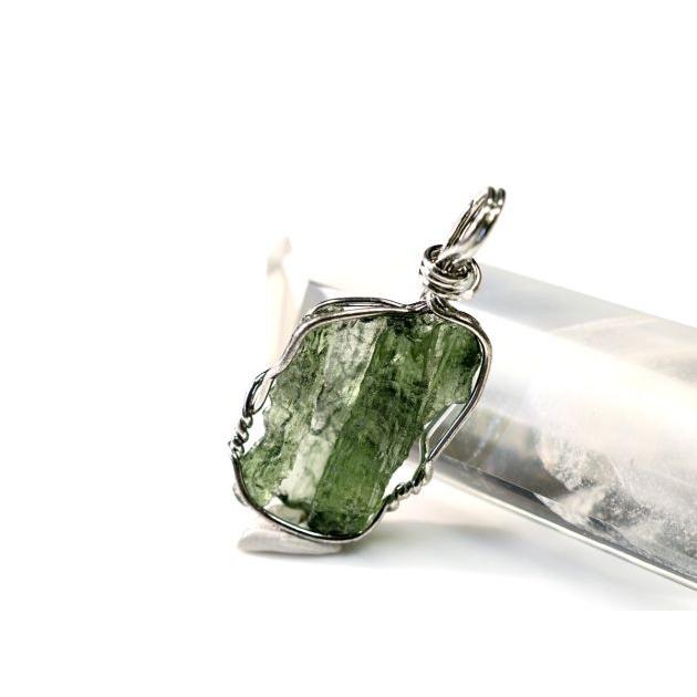 モルダバイト ワイヤーラップペンダント K14GF モルダバイト原石 ワイヤーラップペンダント(トップのみ