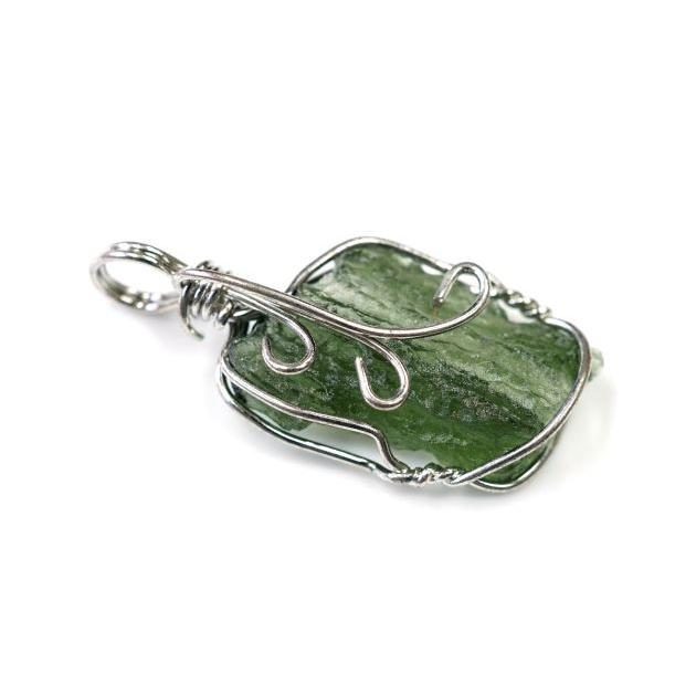 モルダバイト ペンダントトップ （ワイヤータイプ） No.5 【画像現物