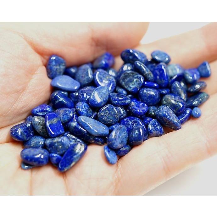 ラピスラズリ（瑠璃） さざれチップ (Mサイズ） 100g  浄化 （最高級5A） （郵便でのお届け）（代引き/日付指定不可） |  | 04