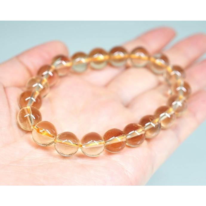 最高級 【プレミアム】 シトリン ブレスレット （非加熱・無処理） 10.5mm玉 No.4 パワーストーン 天然石 |  | 04