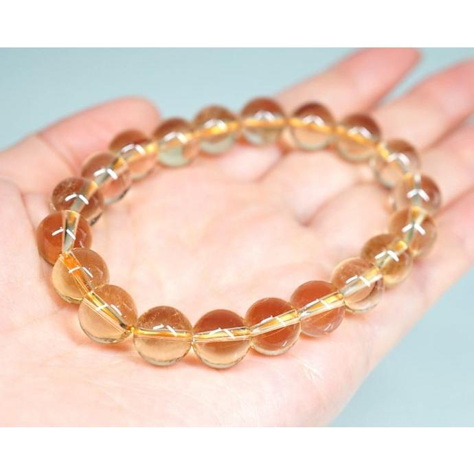 最高級 【プレミアム】 シトリン ブレスレット （非加熱・無処理） 10.5mm玉 No.5 パワーストーン 天然石 |  | 04