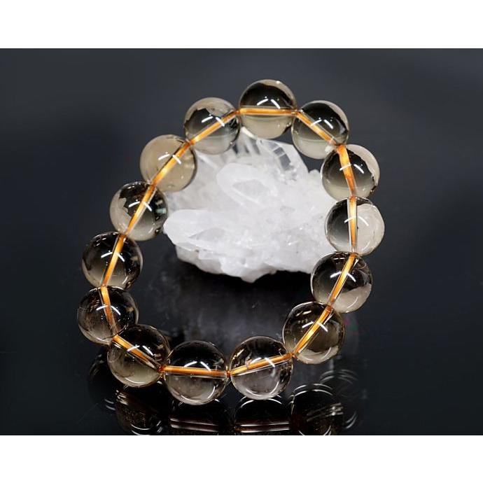 最高級 【プレミアム】 シトリン ブレスレット （非加熱・無処理） 16mm玉 No.11 パワーストーン 天然石 |  | 02