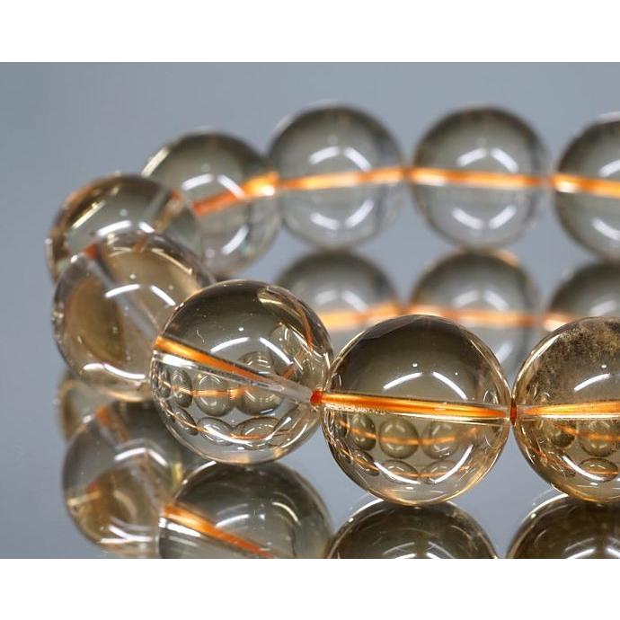 最高級 【プレミアム】 シトリン ブレスレット （非加熱・無処理） 19mm玉 No.12 パワーストーン 天然石 |  | 01